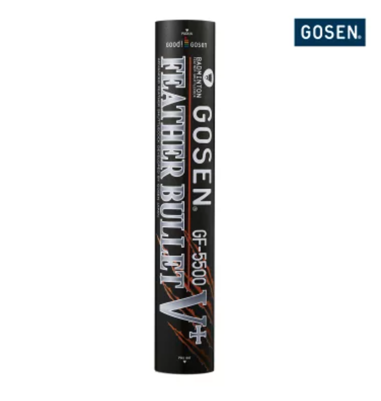 GOSEN フェザーバレットV+ GF-5500 の楽天市場での販売価格・店舗情報のスクリーンショット（バドミントンシャトル）