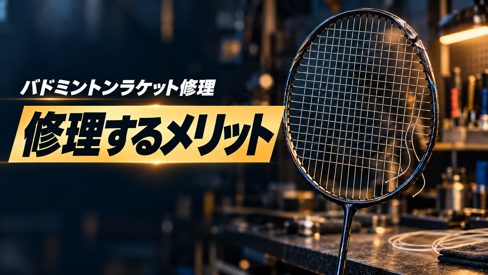 バドミントンラケット修理｜修理するメリット