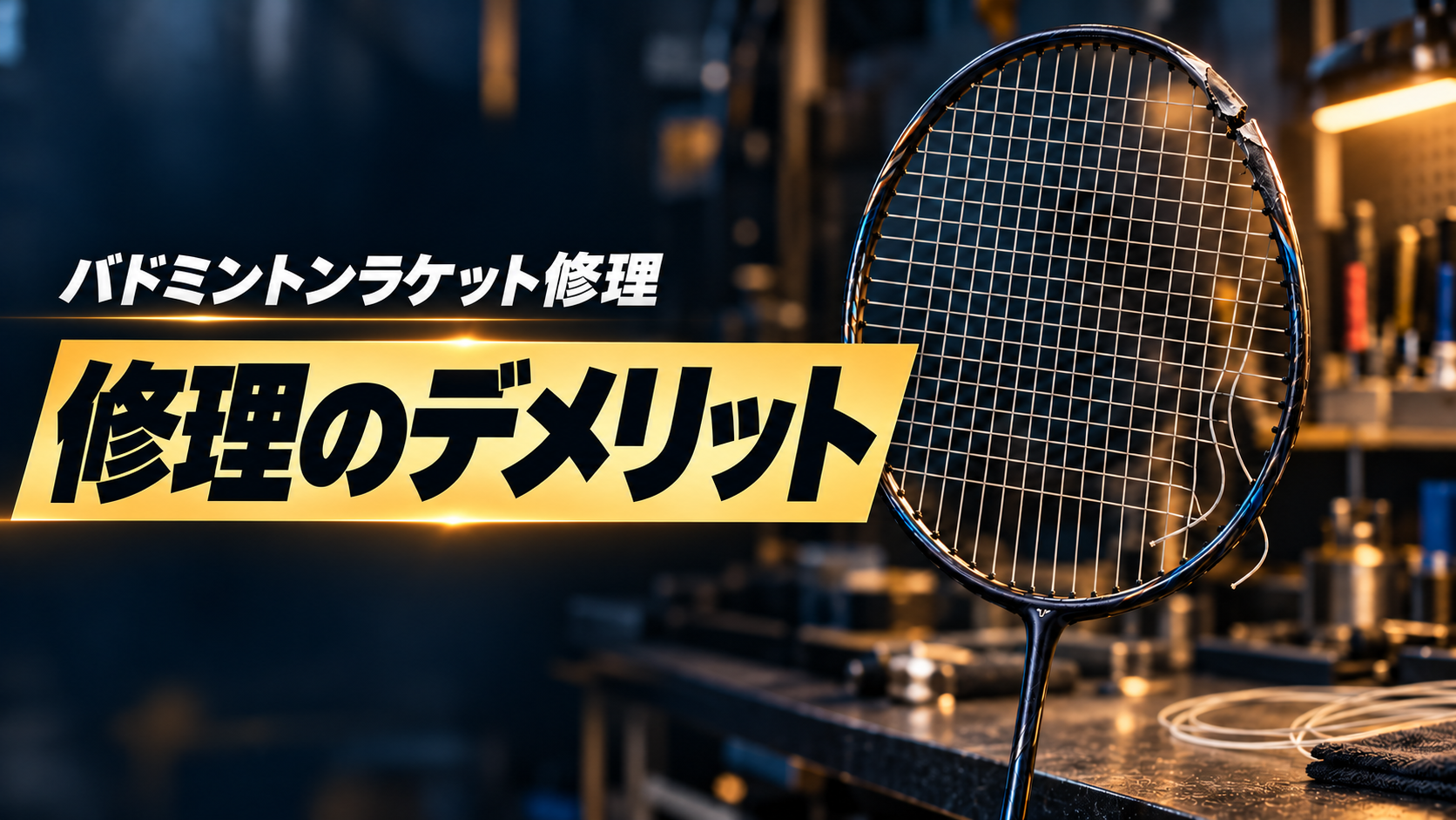 バドミントンラケット修理｜修理のデメリット