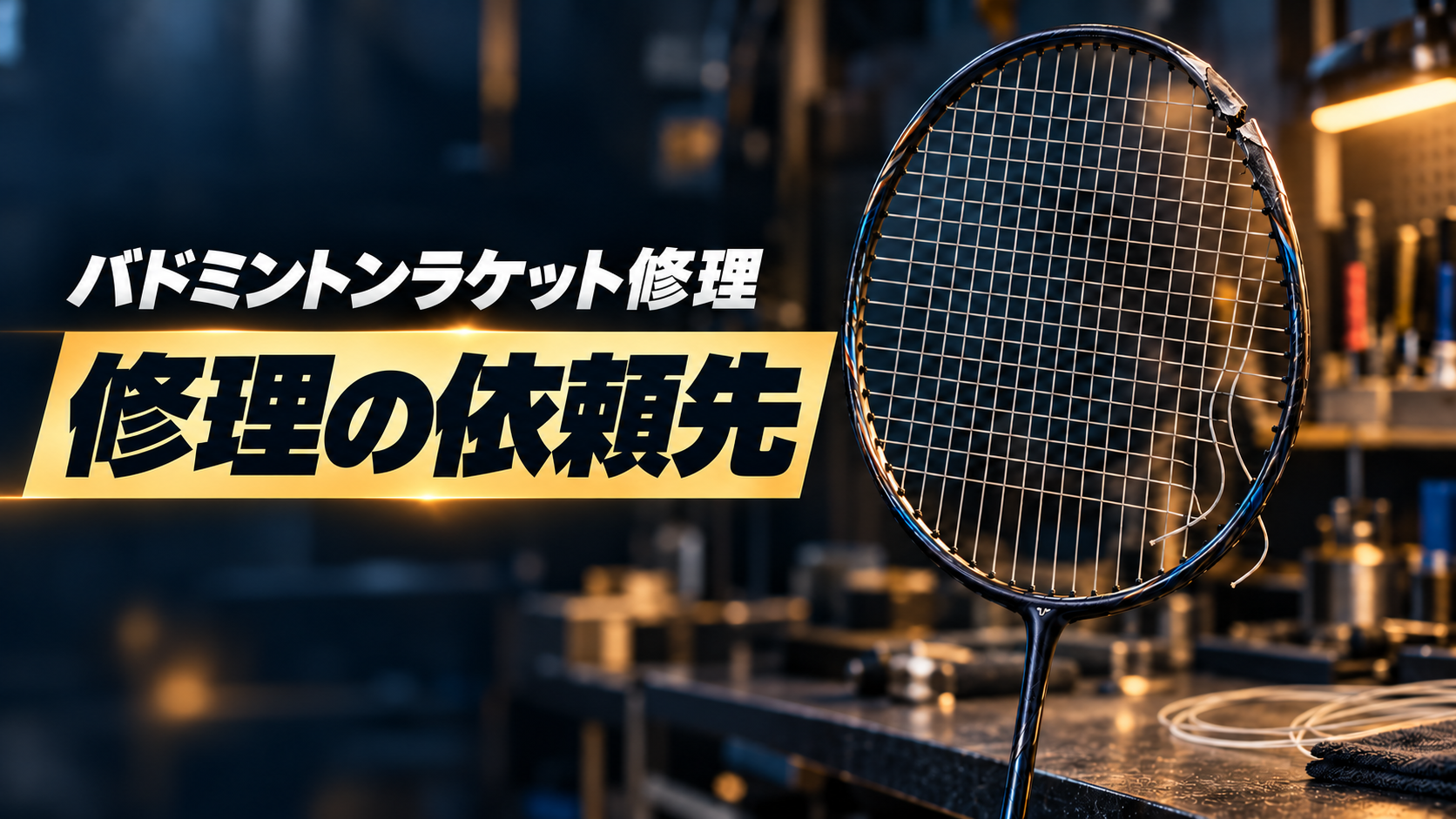 バドミントンラケット修理｜修理の依頼先