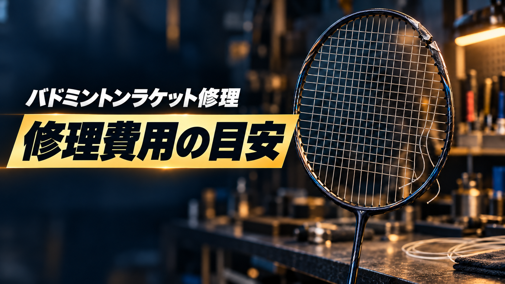 バドミントンラケット修理｜修理費用の目安